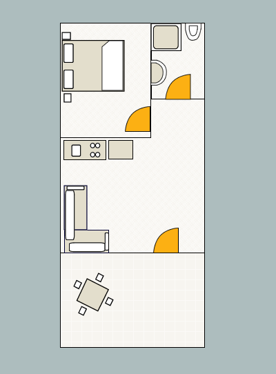Schema essenziale dell'appartamento - 2 - Typ/2+2